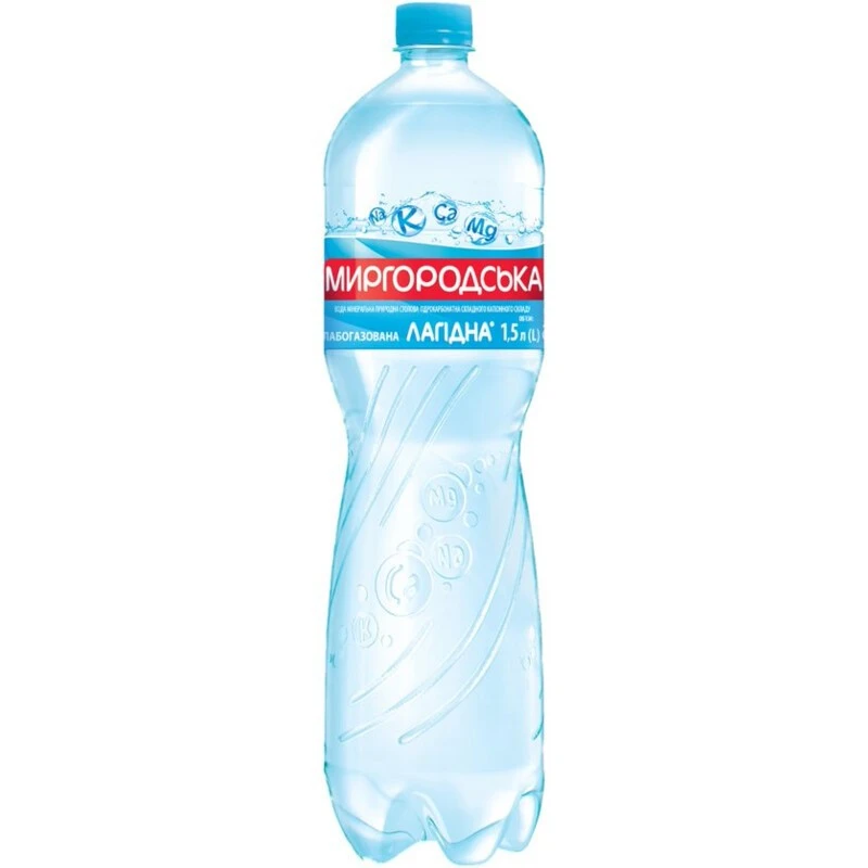 Вода слабогазована Лагідна Миргородська, 1.5 л