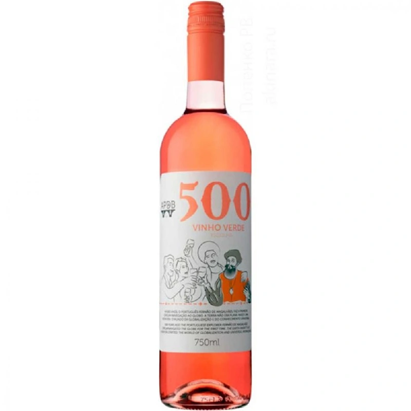 Вино рожеве напівсухе 500 Vinho Verde,  0.75 л
