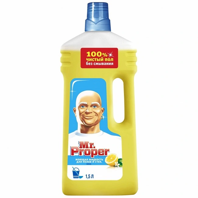Рідкий засіб для підлоги та стін Лимон Mr. Proper, 1,5 л