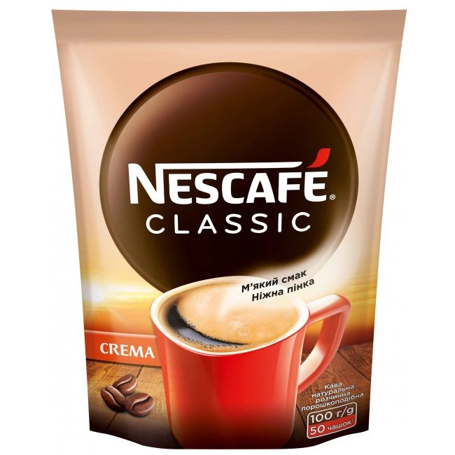 Кава розчинна Classic Crema Nescafe, 100 г
