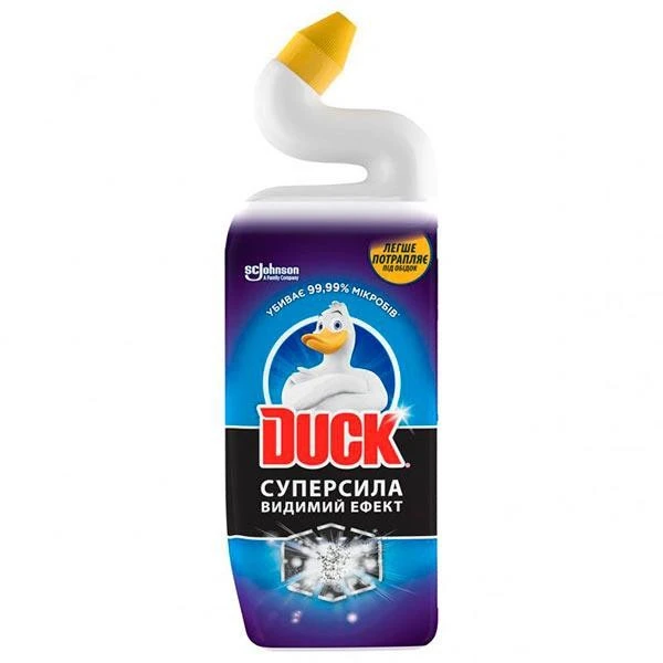 Засіб для очищення унітазу Супер сила Видимий ефект Duck, 500 мл