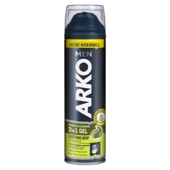 Піна для гоління Soothing hemp Arko Men, 200 мл