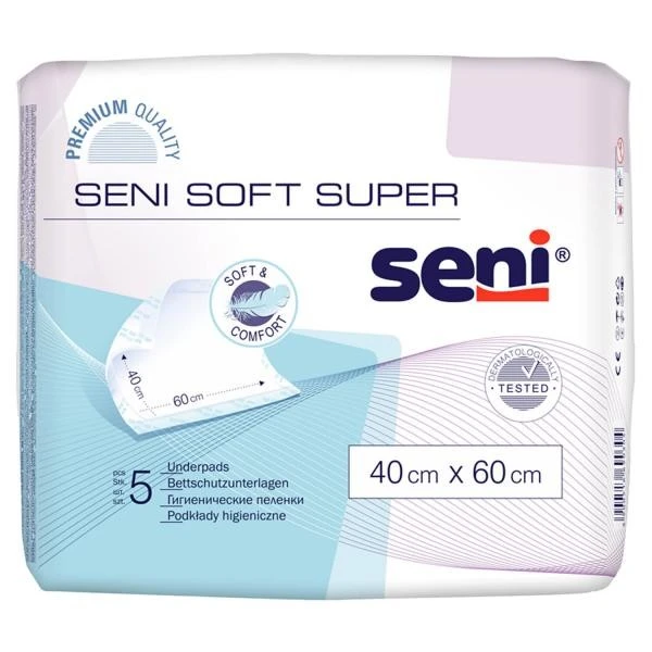 Пелюшки 40х60 см Soft Basic Seni, 5 шт/уп.