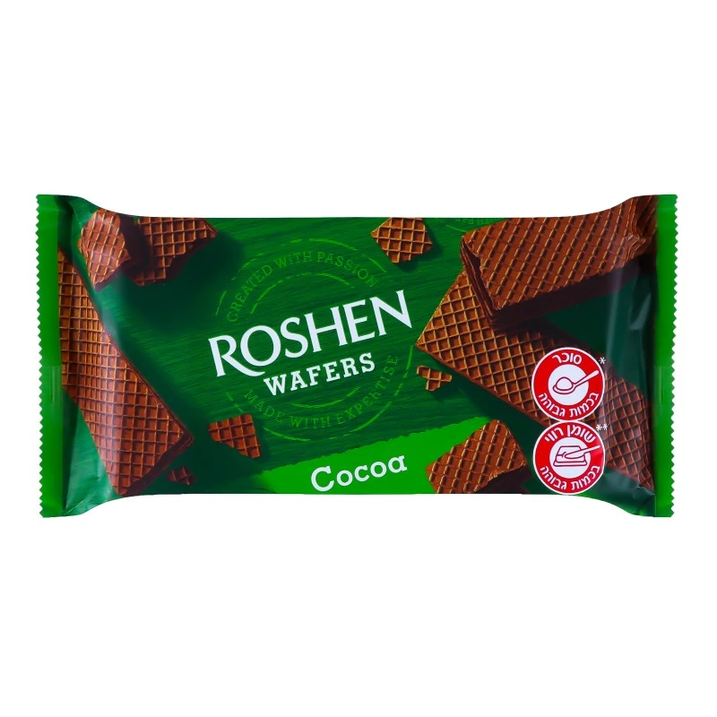 Вафлі Cocoa Wafers Roshen, 216 г