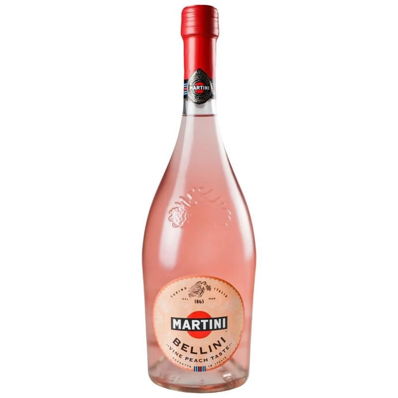 Коктейль винний ігристий рожевий солодкий Bellini Martini, 0.75 л