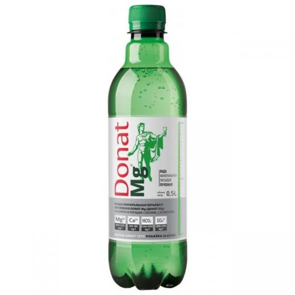 Вода газована Donat Mg, 0.5 л