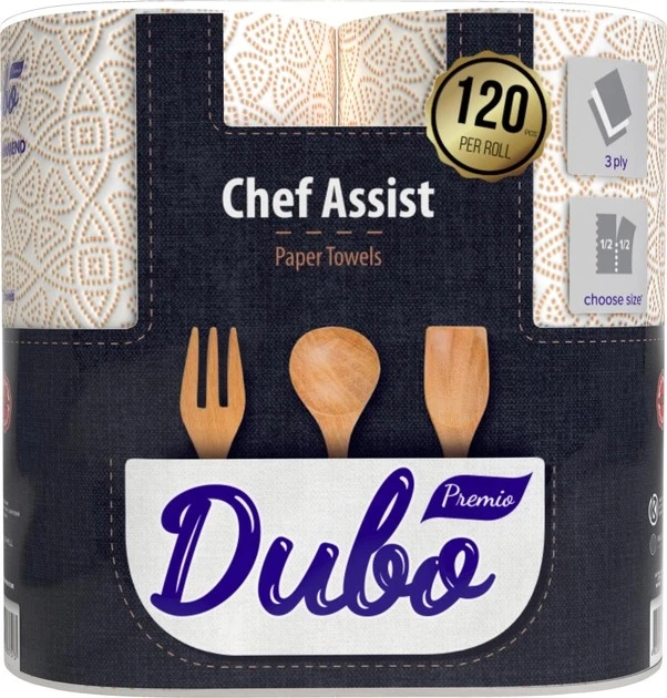 Рушник паперовий 3-х шаровий Chef Assist Premio Soffione, 2 шт/уп.