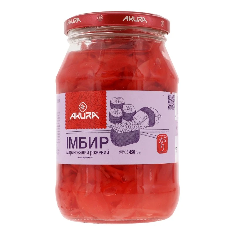 Імбир маринований Akura. 450 г