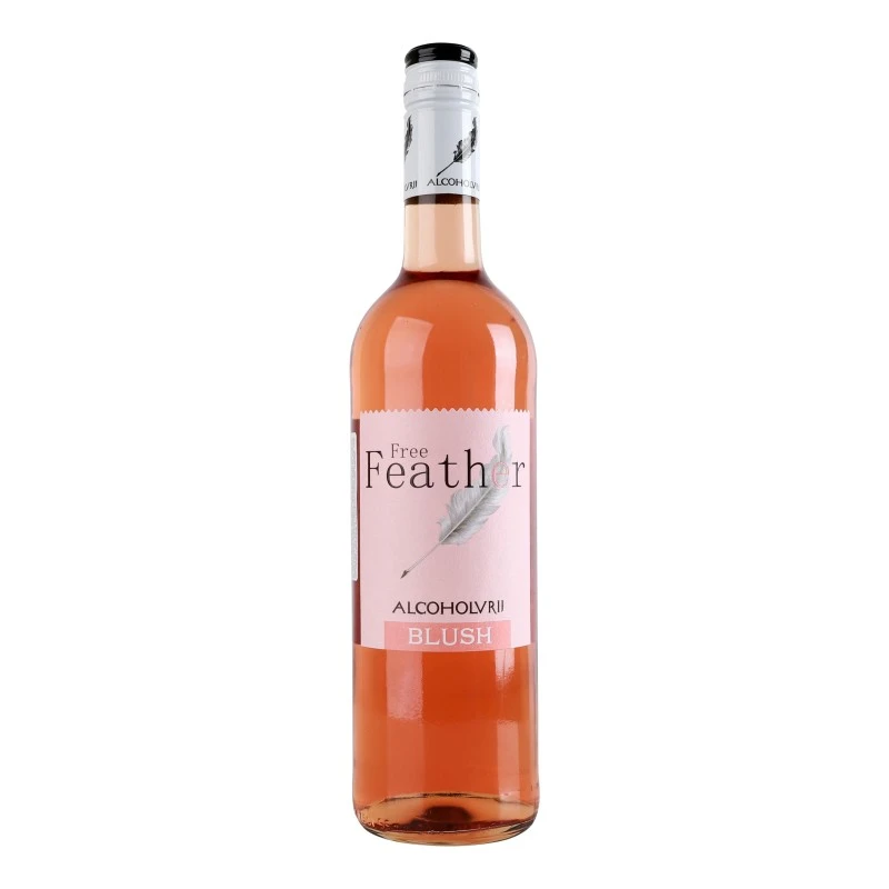 Напій безалкогольний рожевий напівсолодкий Blush Alcoholfree Free Feather, 0.75 л