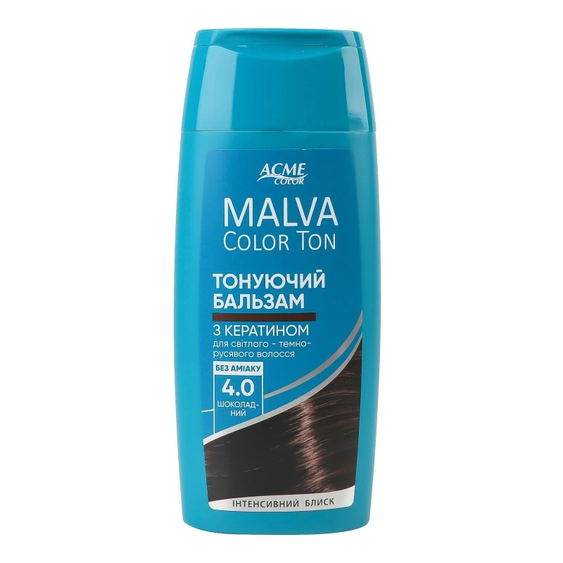 Бальзам тонуючий для волосся Color Ton 4.0 шоколадний Malva 180мл