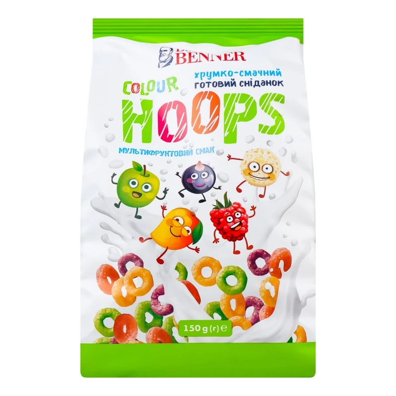 Сухий сніданок  Colour Hoops Doctor Benner, 150 г