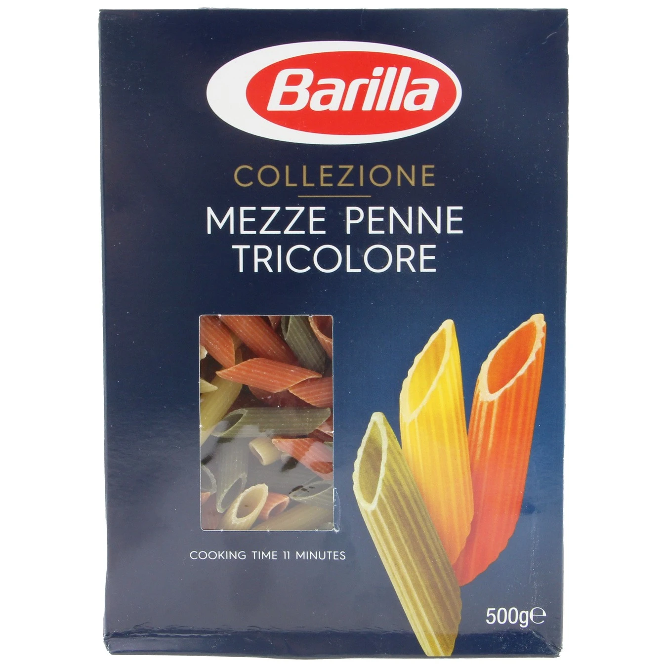 Макаронні вироби Mezze Penne Tricolore Barilla, 500 г