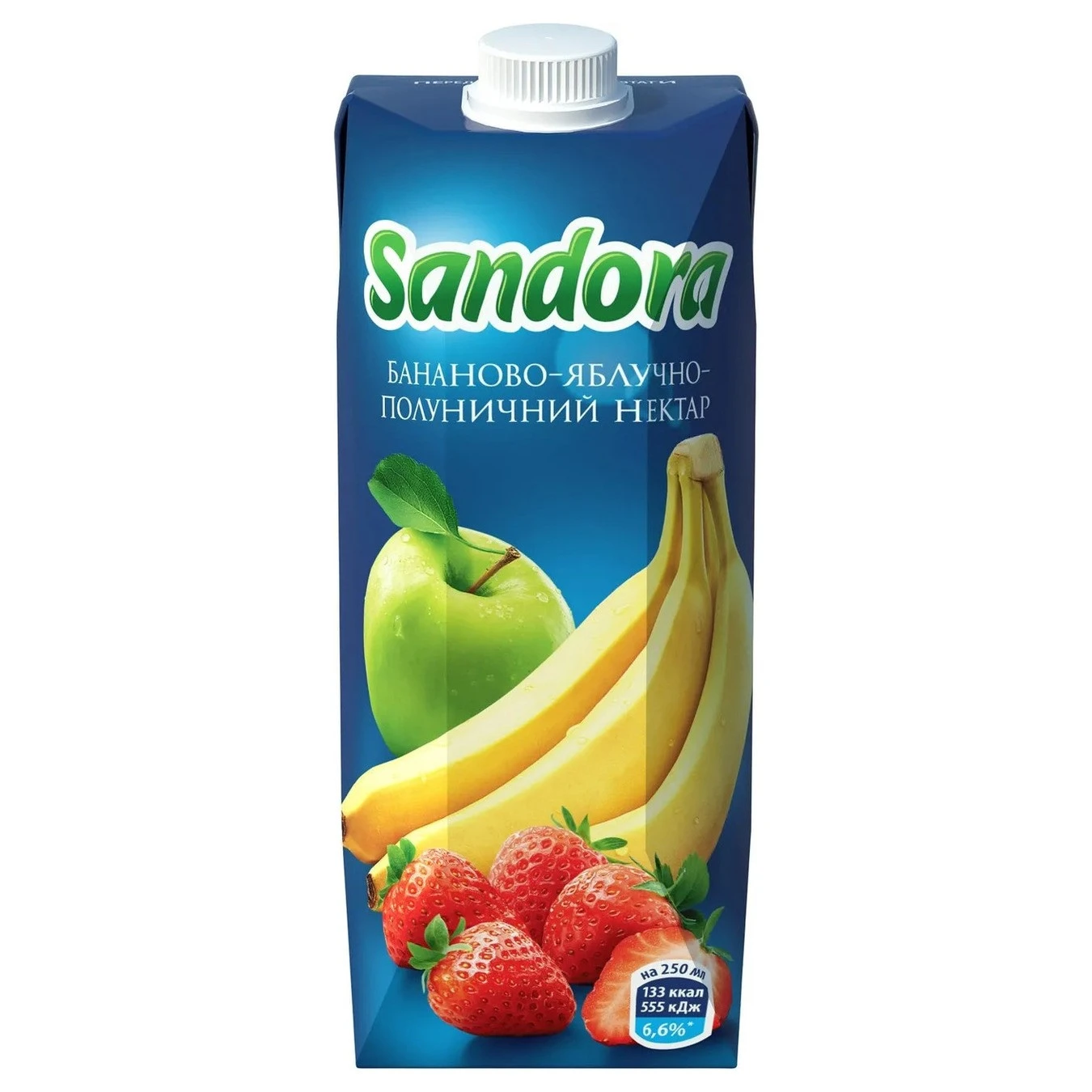 Нектар Банан-Яблуко-Полуниця Sandora, 0.5 л