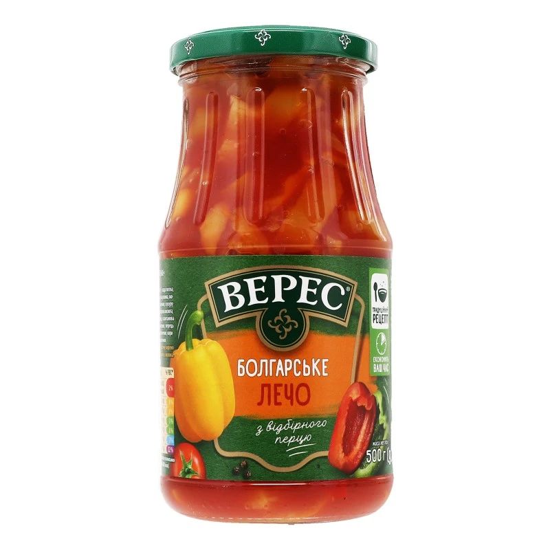 Консервоване лечо Болгарське Верес, 500 г