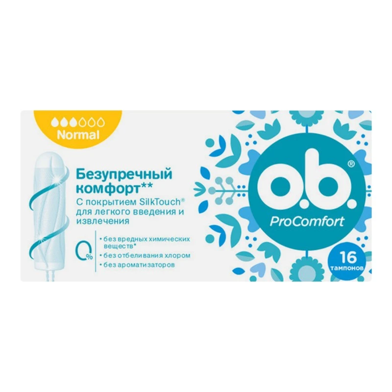 Тампони гігієнічні Pro Comfort Normal O.b., 16 шт/уп.