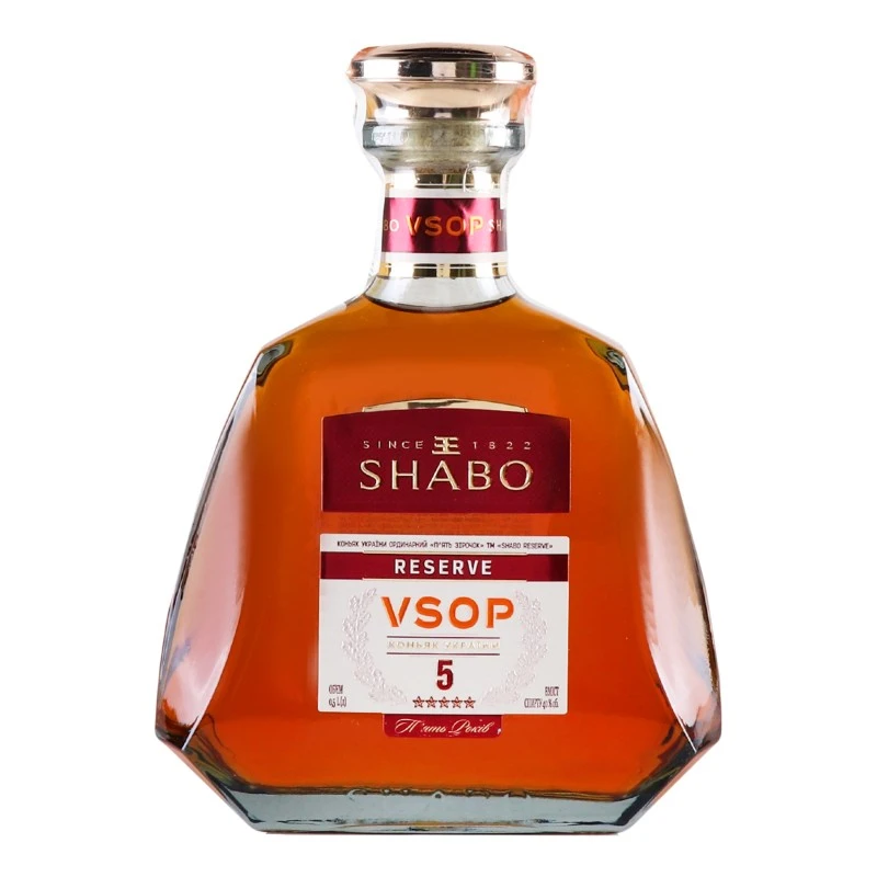 Коньяк 5 зірок VSOP Reserve Shabo, 0.5 л