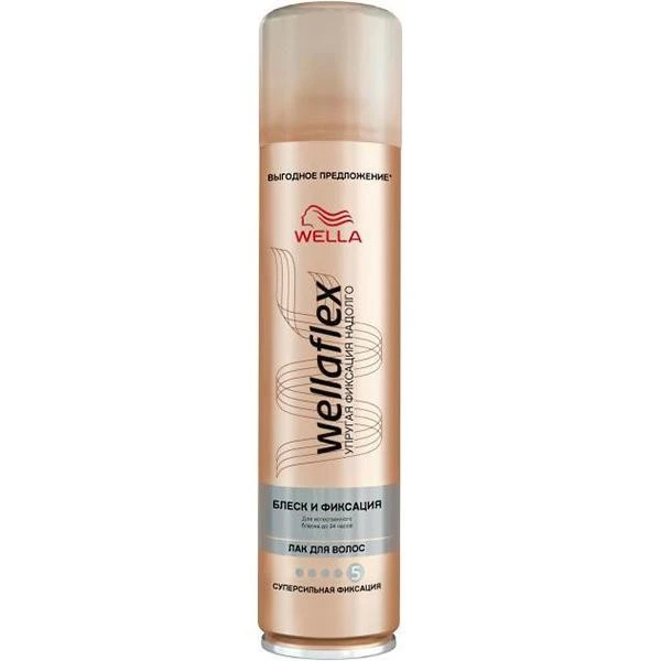 Лак для волосся Wellaflex Блиск та фіксація Суперсильна фіксація Wella, 400 мл