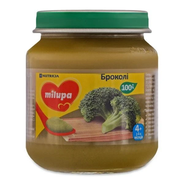 Пюре овочеве для дітей від 4мыс Броколі Milupa, 125 г