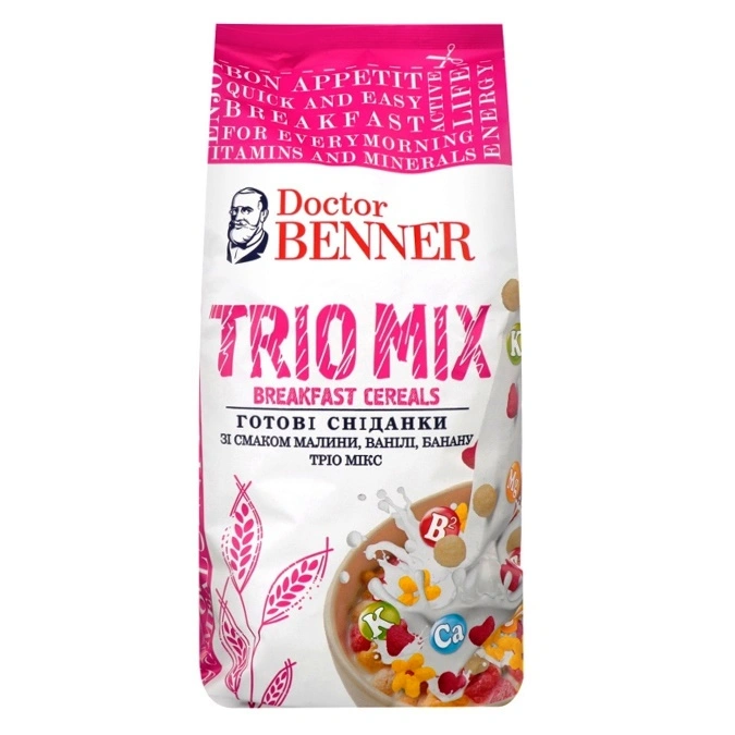Сухий сніданок Trio mix Doctor Benner, 150 г
