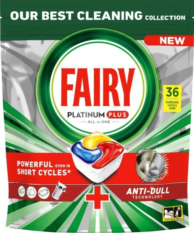 Капсули для посудомийних машин All In One Platinum Plus Fairy, 36 шт/уп.