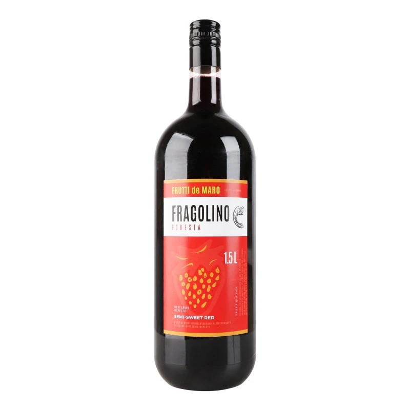 Напій винний червоний напівсолодкий Fragolino Foresta Frutti de Maro, 1.5 л