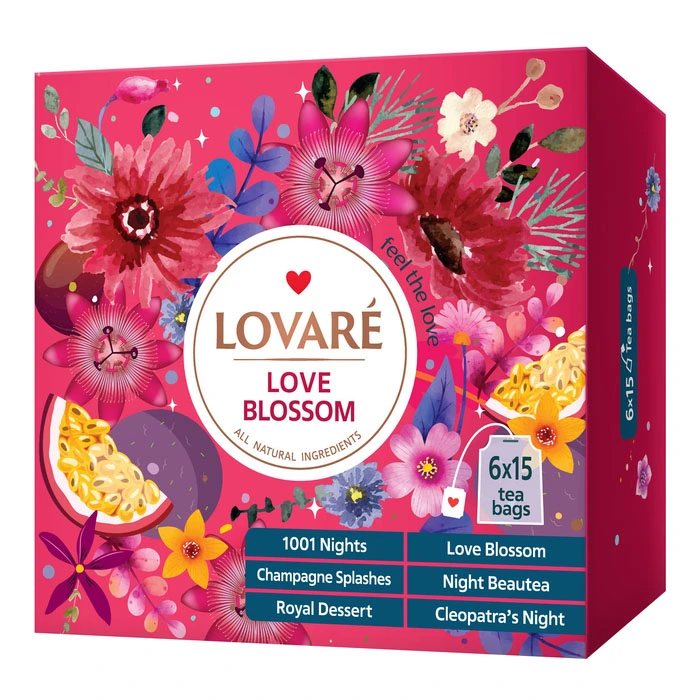 Набір чаїв Love blossom Lovare к/у 90шт