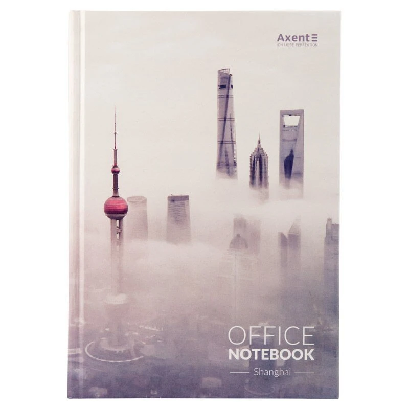 Книга обліку А4 192 аркушів тверда обкладинка клітка Shanghai Axent, шт