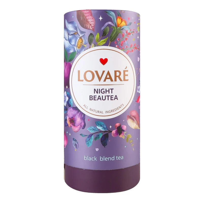 Чай листовий чорний краса ночі Lovare, 80 г