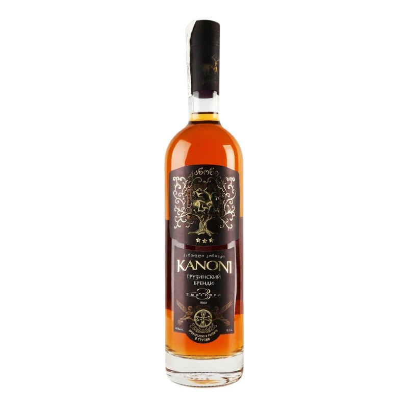 Коньяк 3 роки грузинський Kanoni, 0.5 л