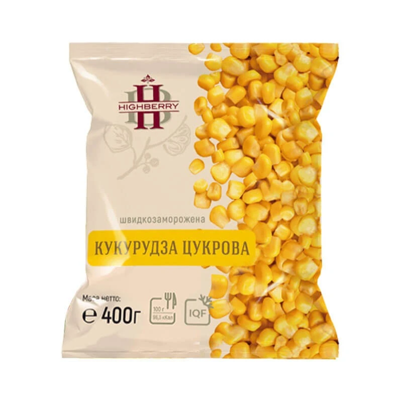 Кукурудза заморожена зерно Хайберрі, 400 г