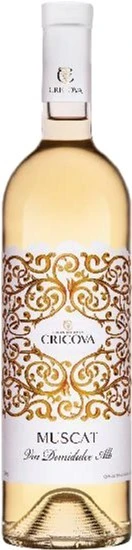 Вино біле напівсолодке Muscat Cricova, 0.75 л
