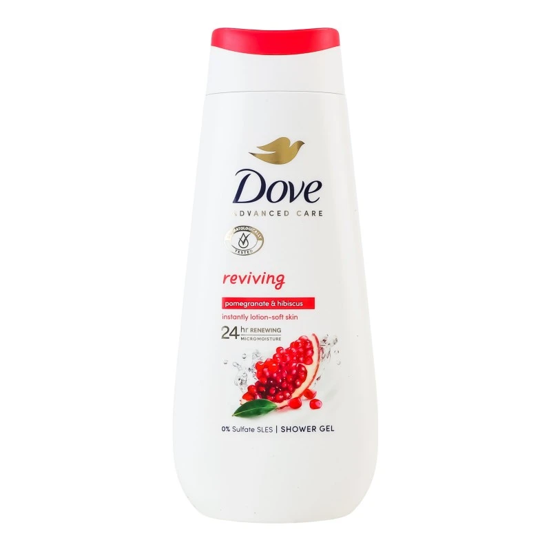 Гель для душу  Pomegranate&amp;Hibiscus Reviving Dove 225мл