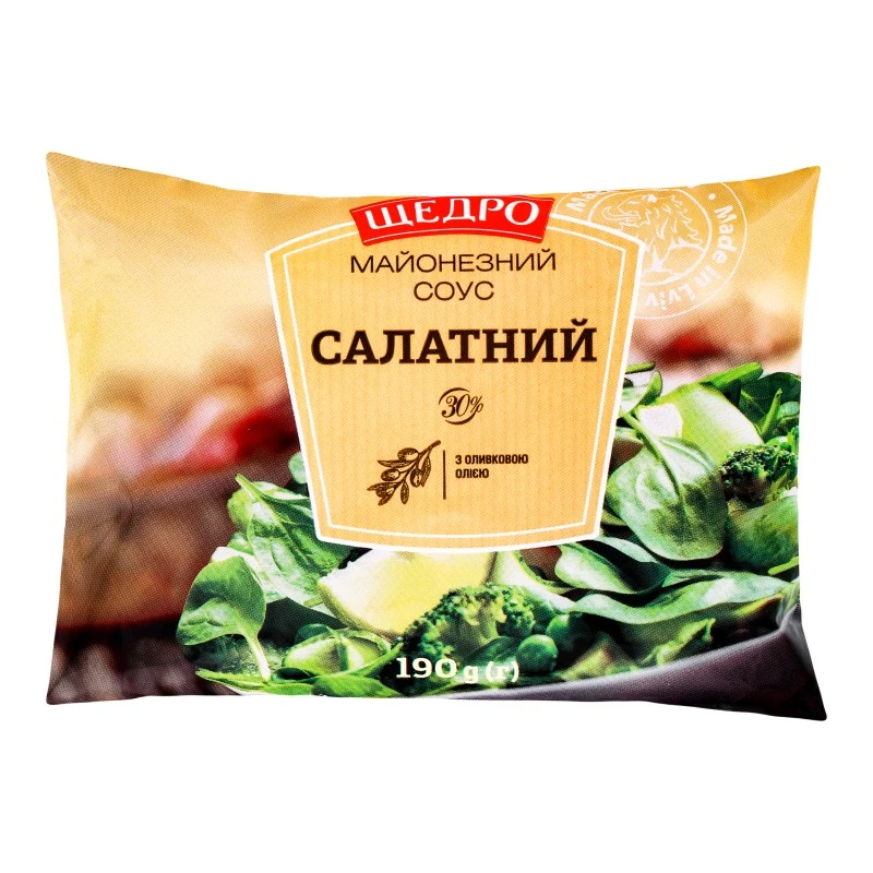 Соус майонезний 30% Салатний Щедро, 190 г