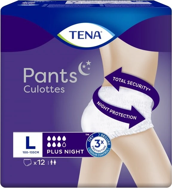 Підгузники-труси для дорослих Plus Night Large Tena, 12 шт/уп.