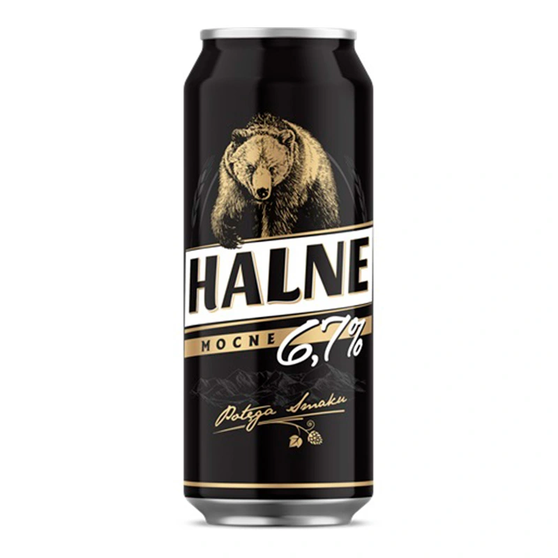 Пиво світле міцне Mocne ж/б Halne, 0.5 л