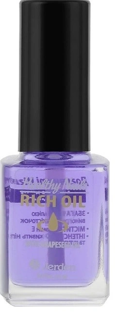 Олія для кутикули та нігтів з олією виноградних кісточок J161 Jerden Healthy Nails, 12 мл