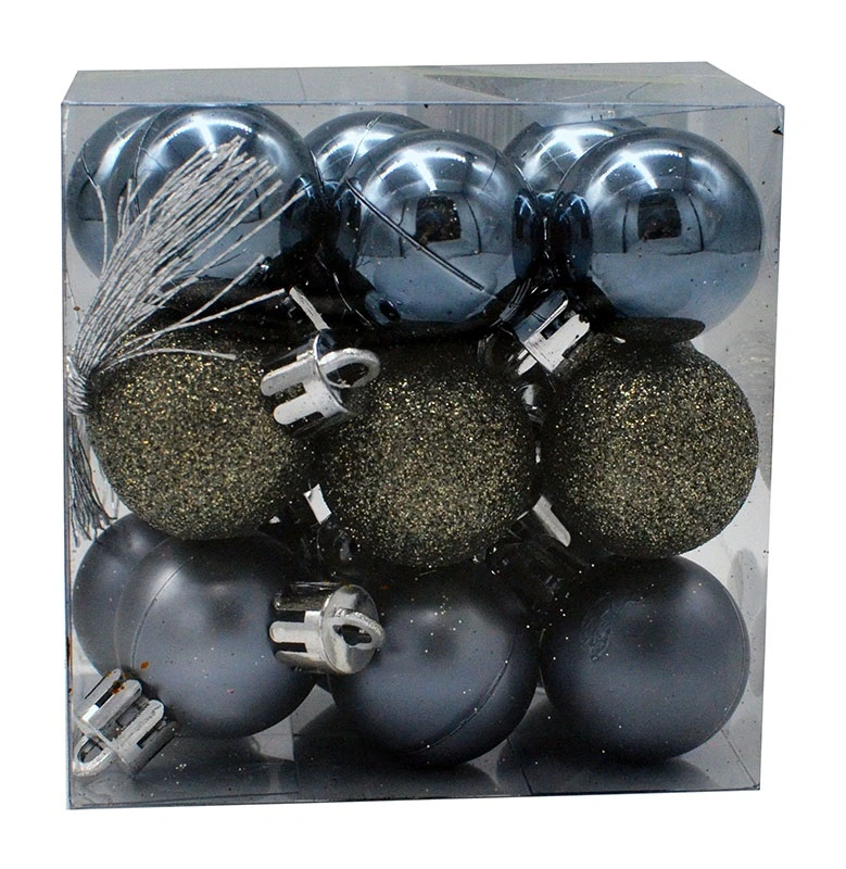 Набір новорічних куль 18 шт. D3 см Кавові SYQA-0122298, Меломан