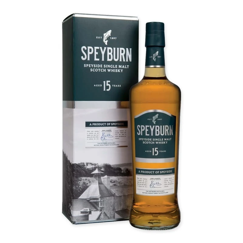 Віскі односолодовий Шотладський 15 років 46% у коробці Speyburn к/у 0.7л