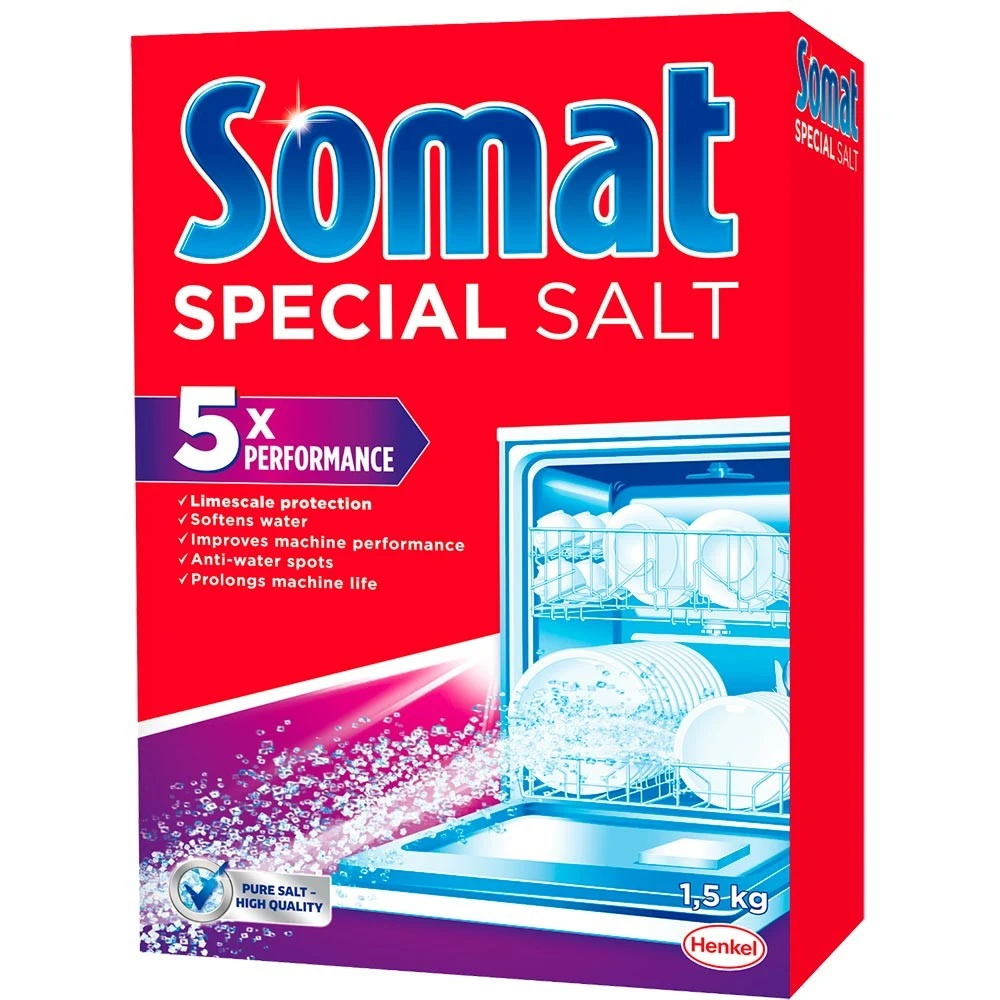 Сіль для посудомийних машин Somat, 1,5 кг