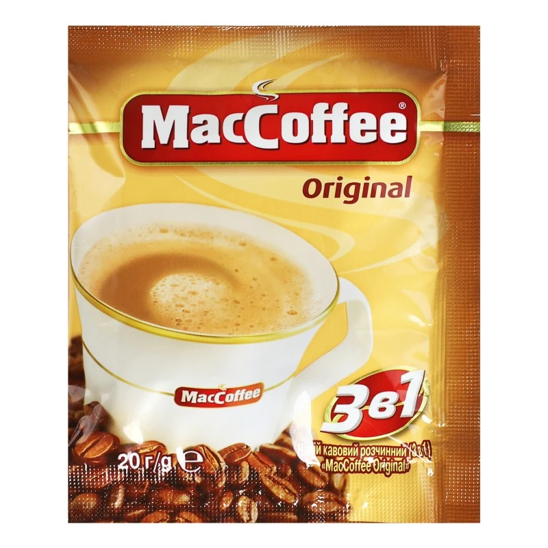 Напій кавовий розчинний 3в1 Original MacCoffee, 25*20 г