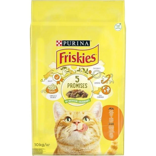 Корм сухий для котів М&#039;ясо, курка та овочі Friskies