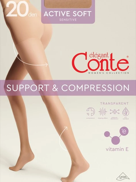 Колготки Active Soft 20 den Natural Conte Elegant, р.4
