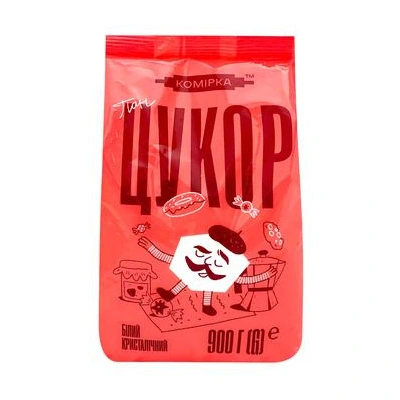 Цукор фасований Комірка, 900г