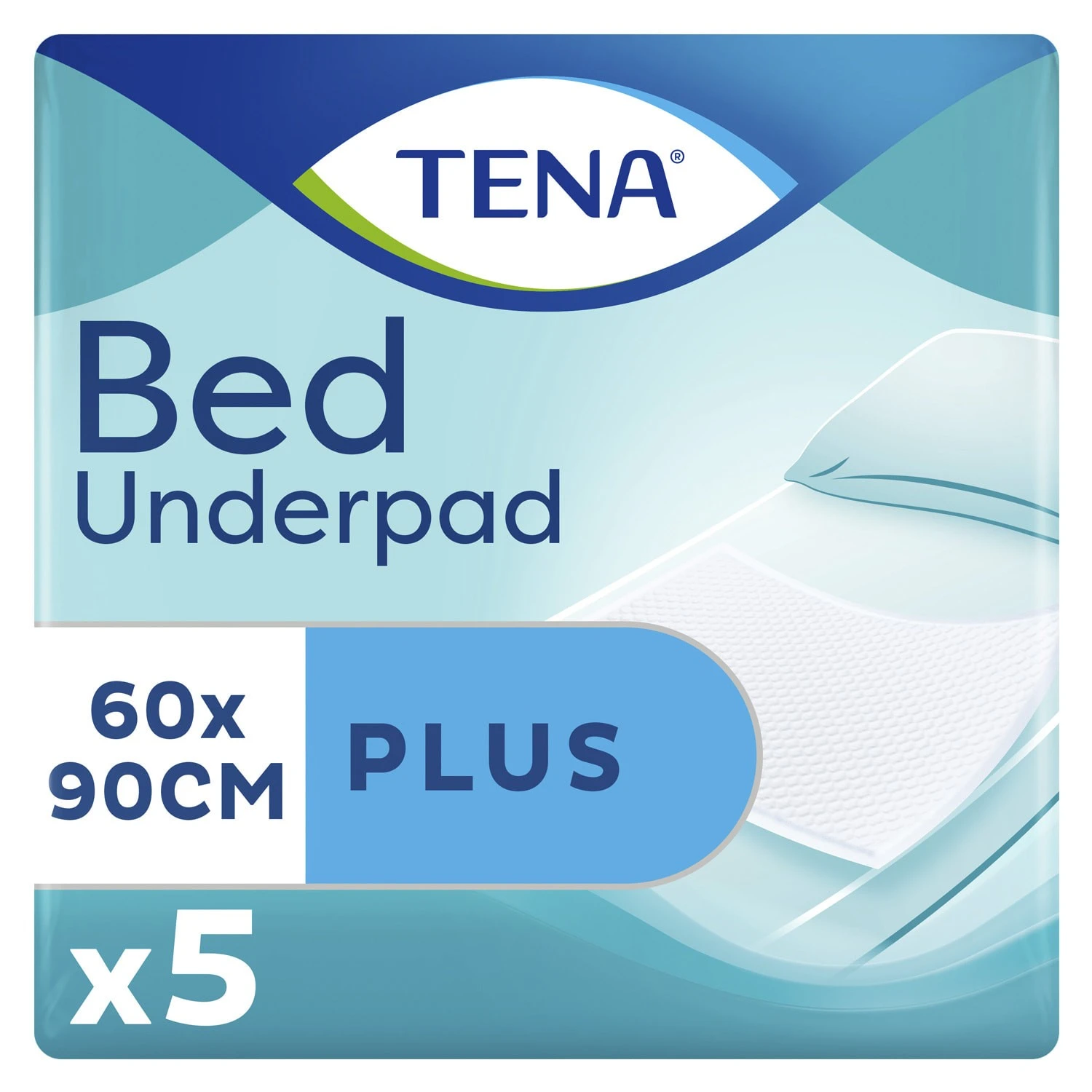 Пелюшки 60х90 Bed Plus Tena, 5 шт/уп.