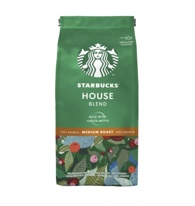 Кава мелена House Blend Starbucks, 200 г