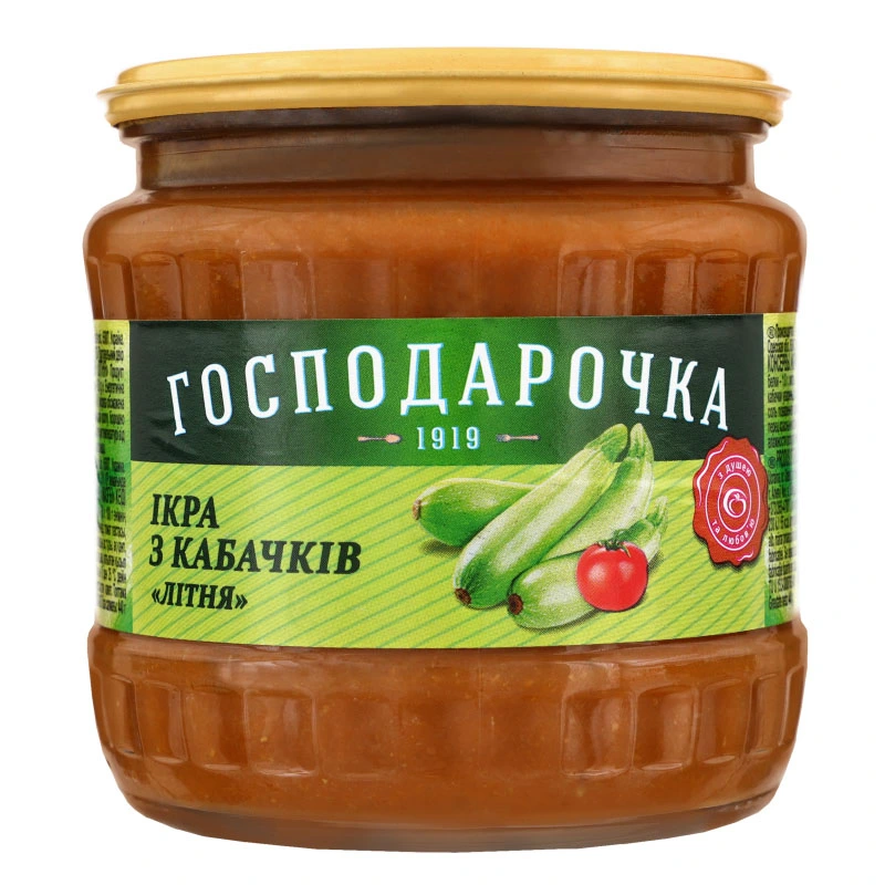 Консервована кабачкова ікра Господарочка, 440 г
