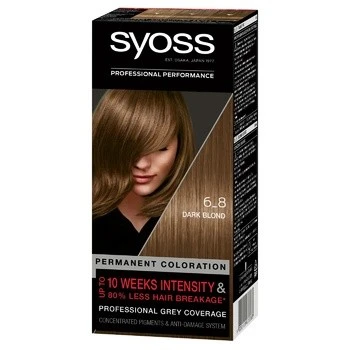 Крем-фарба для волосся Professional performance 6-8 Syoss, 1шт