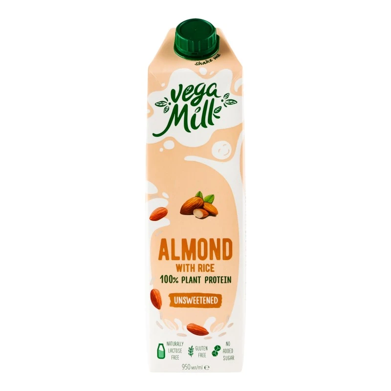 Напій ультрапастеризований мигдальний з рисом Vega Milk, 950 г