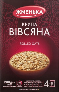 Крупа вівсяна плющена Жменька к/у 4*-50г