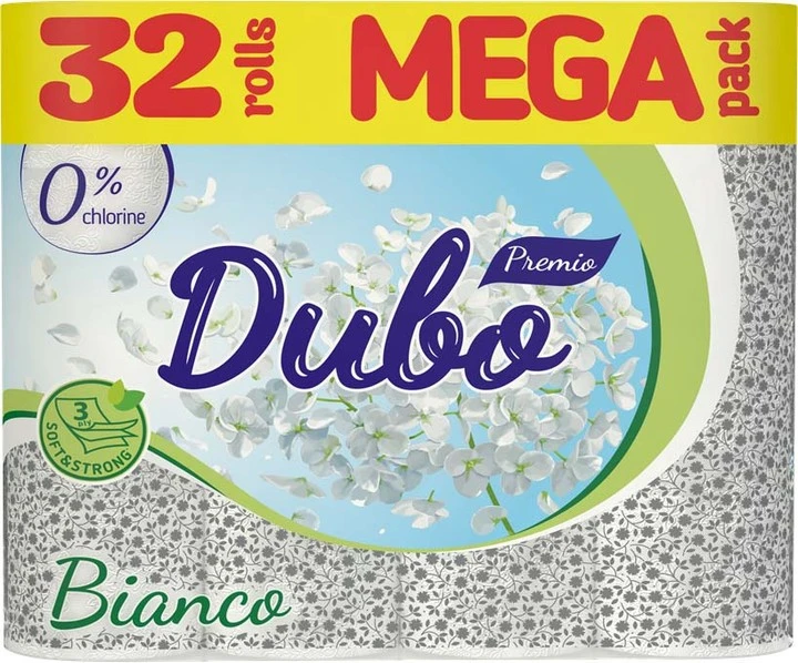 Туалетний папір 3-х шаровий Bianco Premio Диво, 32 шт/уп.